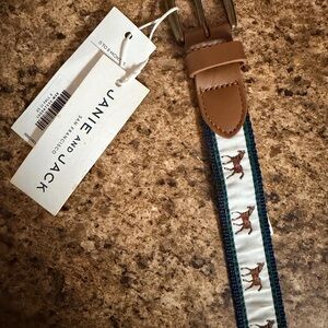 Janie and Jack Brown and Blue Baby Belt